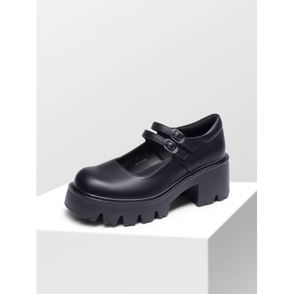 DREAM PAIRS Women's Mary Jane Pumps, Round Toe Chunky Block Heel Platform Dress Shoes for Work Wedding Party