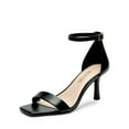 thumbnail image 1 of DREAM PAIRS Women’s Open Square Toe Stiletto Heels – Ankle Strap Dressy Pumps for Weddings, Bridal, and Special Occasions, 1 of 5