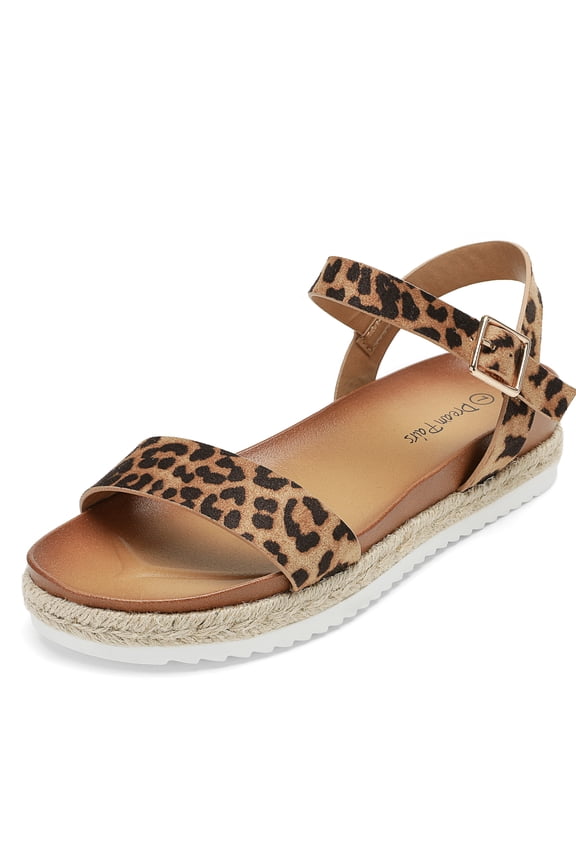 Women’s Open Toe Ankle Strap Espadrille Casual Flatform Platform Wedge