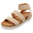 thumbnail image 1 of DREAM PAIRS Women’s Open Toe Ankle Strap Espadrille Flatform Platform Wedge Sandals, 1 of 5