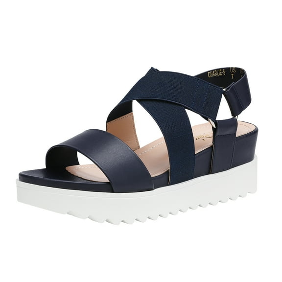 DREAM PAIRS Women’s Open Toe Ankle Strap Platform Wedge Sandals