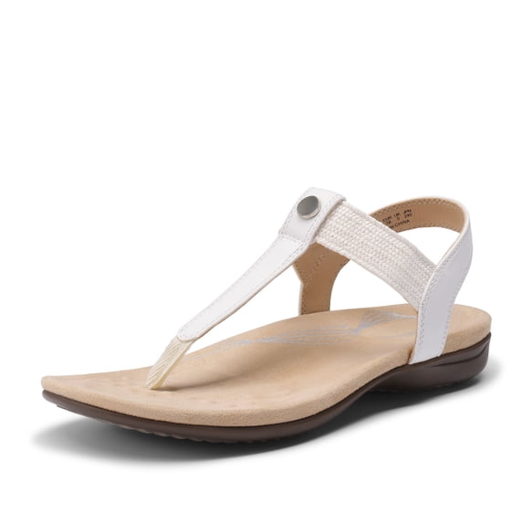 DREAM PAIRS Women's Orthotic Walking Sandals Comfortable Arch Support Sandals with Adjustable Straps Ergonomic Non-Slip T-Strap Dress Sandals for All-Day Wear