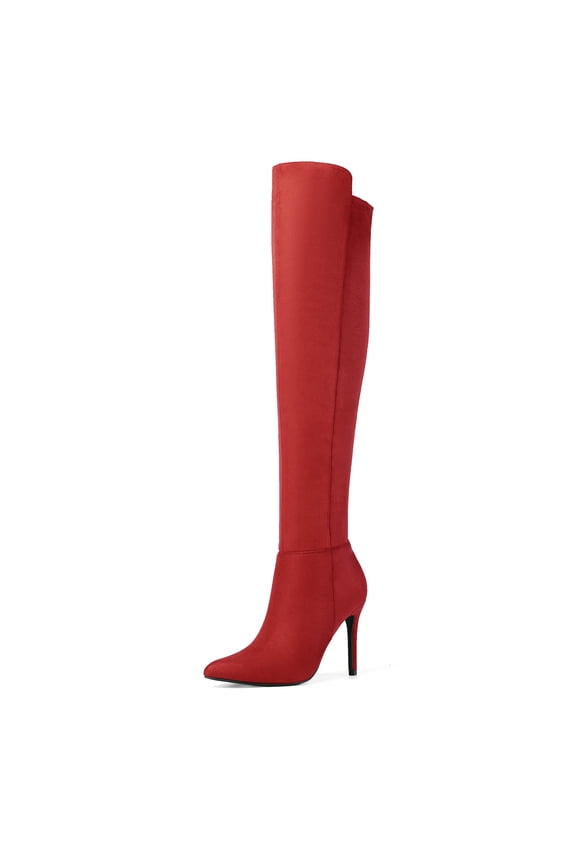 Women's Over Knee High Boots Long Stretch Pointed Toe Stiletto High Heels Fall Sexy Boots