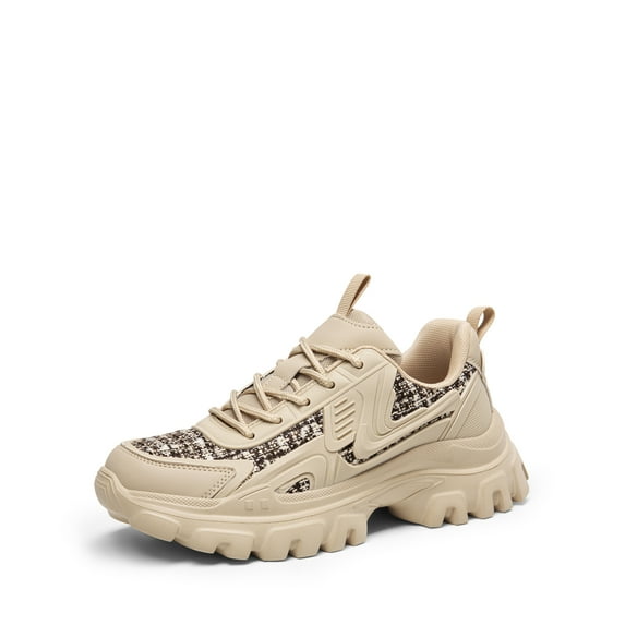 DREAM PAIRS Women's Platform Chunky Fashion Sneakers Y2K Maeve Lace-Up Comfortable Sneakers Casual Walking Shoes.