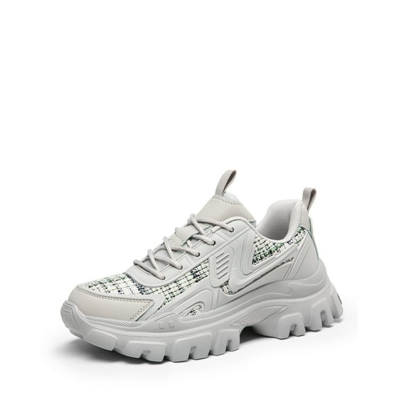 DREAM PAIRS Women's Platform Chunky Fashion Sneakers Y2K Maeve Lace-Up Comfortable Sneakers Casual Walking Shoes.