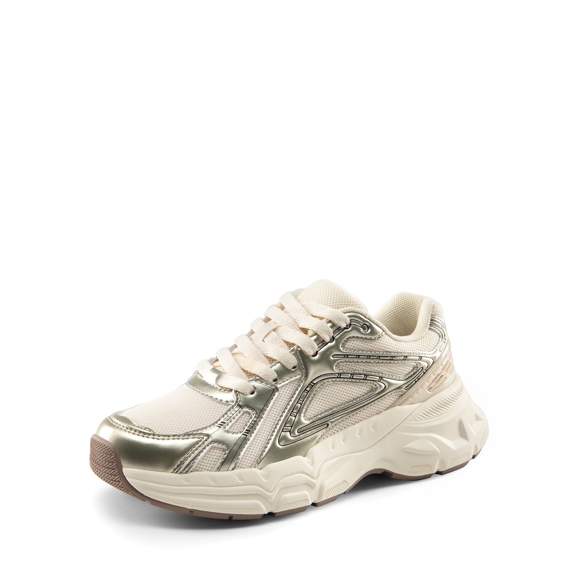 DREAM PAIRS Women's Platform Chunky Sneakers - Lace-Up Fashion Tennis Shoes For Casual & Sporty Wear