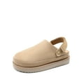 thumbnail image 1 of DREAM PAIRS Women's Platform Clog Mules, Cozy Slip-On Slingback Clogs with Adjustable Strap and Warm Lining, 1 of 7