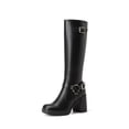 thumbnail image 1 of DREAM PAIRS Women's Platform Knee High Boots, Chunky Block Heel Boots with Square Toe, Side Zipper and Buckle Details, 1 of 8