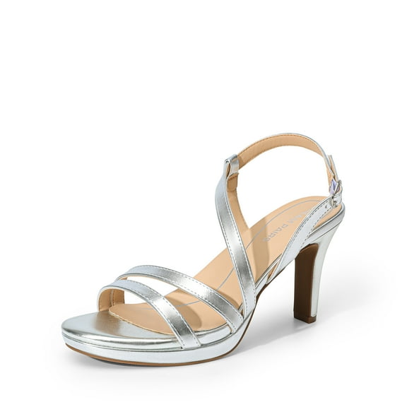 DREAM PAIRS Women's Platform Strappy Heels High Heeled Sandals  Open Toe Comfortable Dressy Shoes with Adjustable Ankle Strap