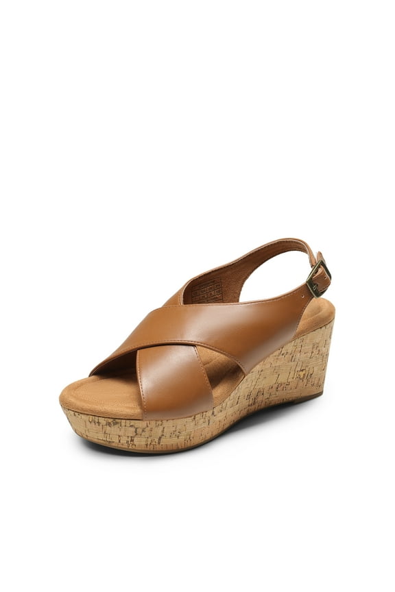 Women's Platform Wedge Heel Sandals Comfortable Ankle Strap Sandals for Women Casual Dressy Summer