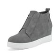 thumbnail image 1 of Dream Pairs Women’s Platform Wedge Sneakers Ankle Booties, 1 of 5