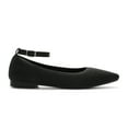 thumbnail image 1 of DREAM PAIRS Women's Pointed Toe Ankle Strap Ballet Flats, Comfortable Dressy Flat Shoes Casual Work Office Shoes, 1 of 7