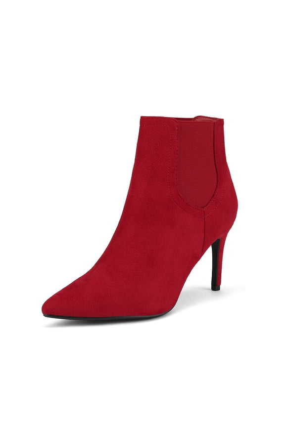 Women's Pointed Toe Stiletto High Heel Ankle Booties