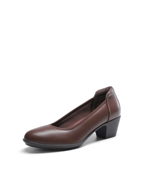 Women’s Pumps Black Heels Round Toe Dress Shoes for Work Date Wedding Party
