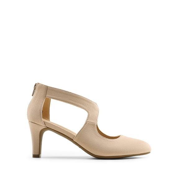 BURUDANI Women's Pumps Closed Pointed Toe Kitten Heels Elegant Party Wedding Dress Shoes for Women