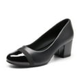 thumbnail image 1 of BURUDANI Women's Pumps Low Chunky Block Heel Dress Shoes Closed Toe Comfortable Heels, 1 of 7