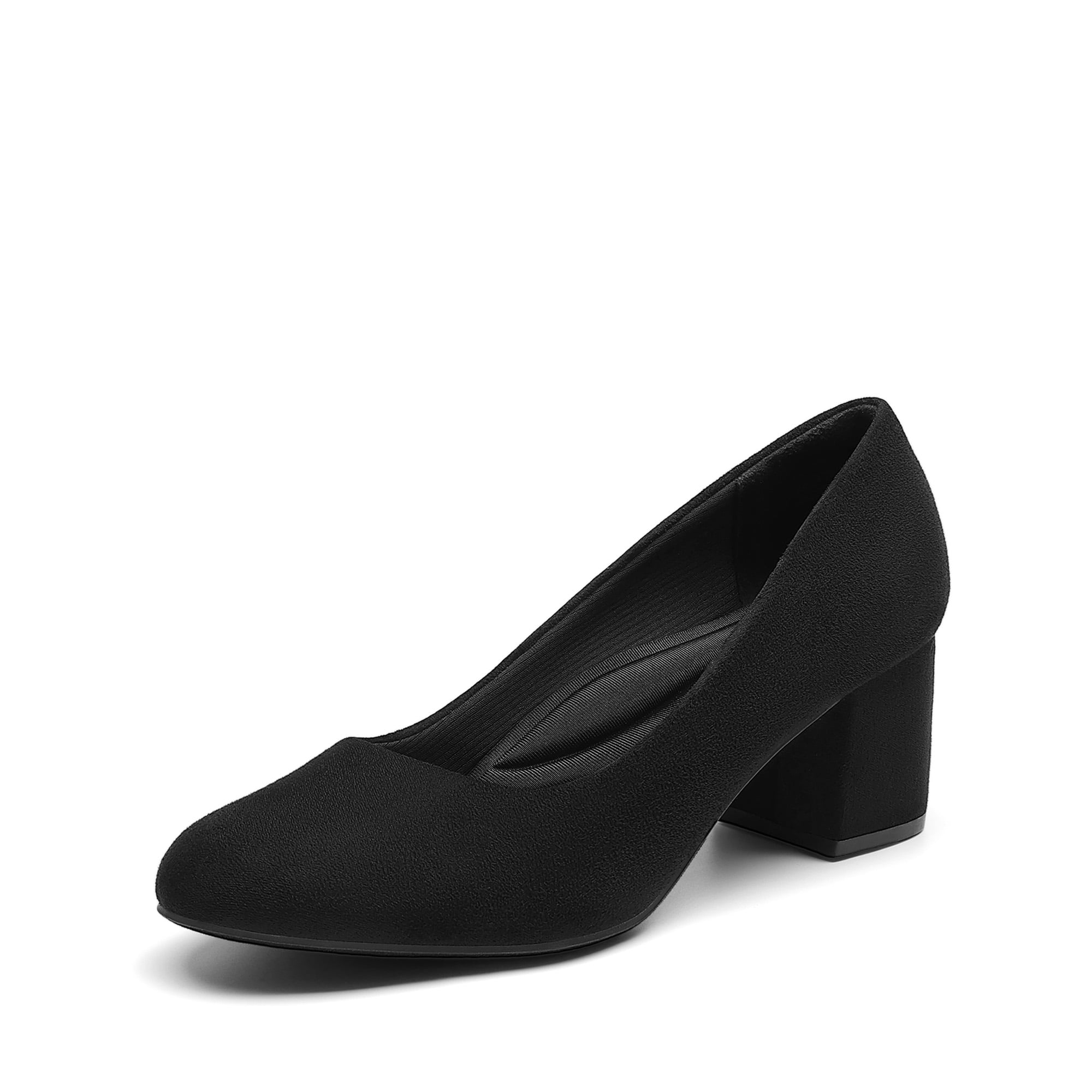 DREAM PAIRS Women's Pumps Low Chunky Block Heel Dress Shoes Closed ...