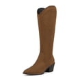 thumbnail image 1 of DREAM PAIRS Women's Riding Cowgirl Western Fall Pointed Toe Knee High Boots, 1 of 7