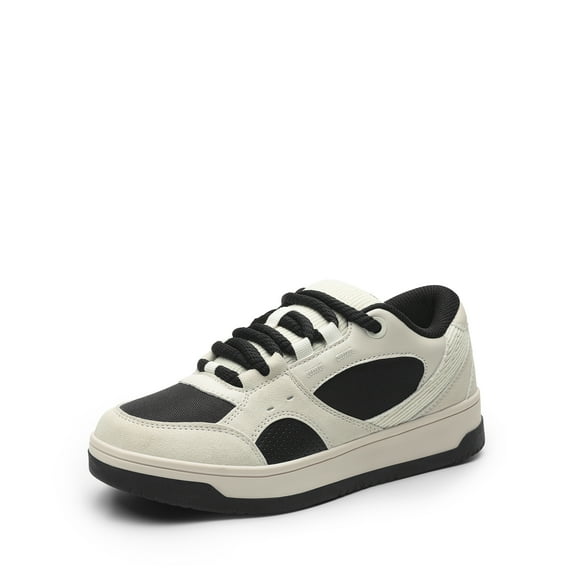 DREAM PAIRS Women's Skateboarding Shoes Low Top Walking Lace-Up Comfortable Casual Vivi Fashion Sneakers