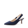thumbnail image 1 of DREAM PAIRS Women’s Slingback Kitten Heel Closed Toe Pumps – Low Heels, Elegant Dress Shoes for Wedding, Bridal, Party, and Casual Wear, 1 of 8