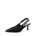 thumbnail image 1 of DREAM PAIRS Women’s Slingback Kitten Heel Closed Toe Pumps – Low Heels, Elegant Dress Shoes for Wedding, Bridal, Party, and Casual Wear, 1 of 8