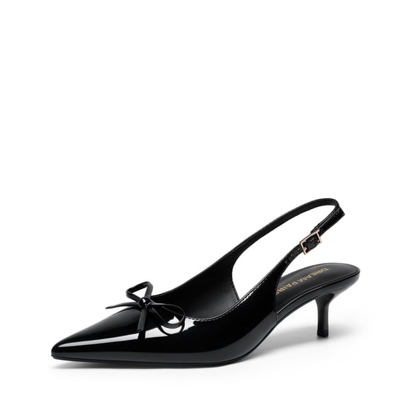 DREAM PAIRS Women's Slingback Kitten Heels