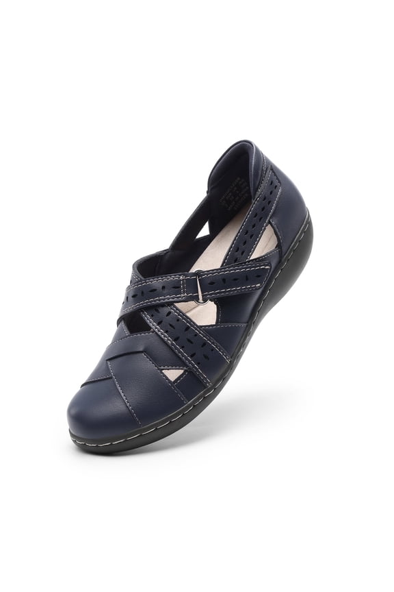 Women's Slip-On Loafers Comfortable Casual Walking Flats Work Closed Toe Shoes