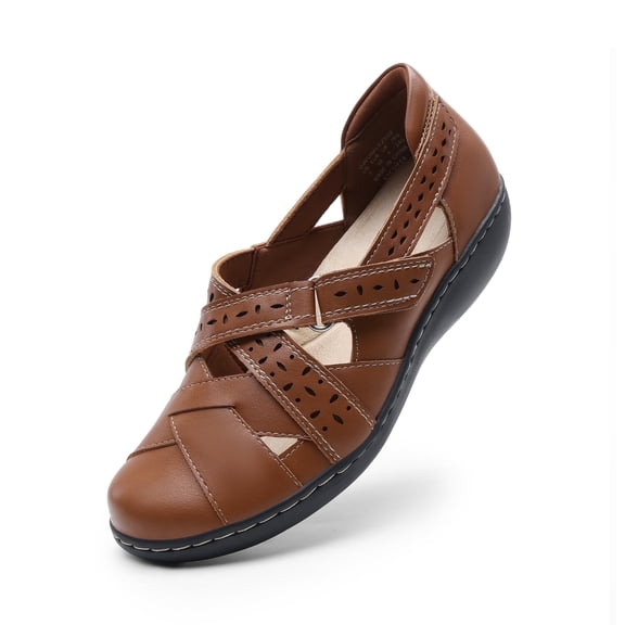 DREAM PAIRS Women's Slip-On Loafers Comfortable Casual Walking Flats Work Closed Toe Shoes