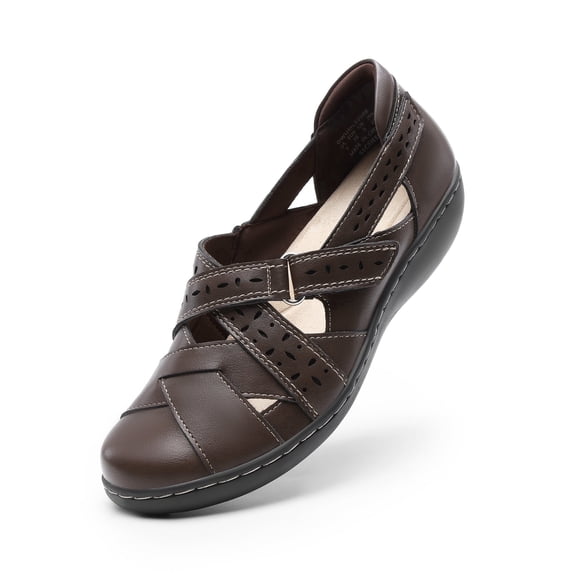 DREAM PAIRS Women's Slip-On Loafers Comfortable Casual Walking Flats Work Closed Toe Shoes