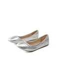 thumbnail image 1 of BURUDANI Women's Solid Plain Walking Classic Ballet Flats Shoes, 1 of 6