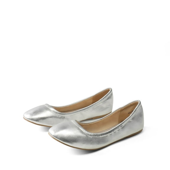 BURUDANI Women's Solid Plain Walking Classic Ballet Flats Shoes