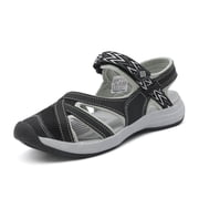 DREAM PAIRS Womens Sport Athletic Sandals Flexible Outdoor Walking Hiking Shoes BLACK 181103 size 8