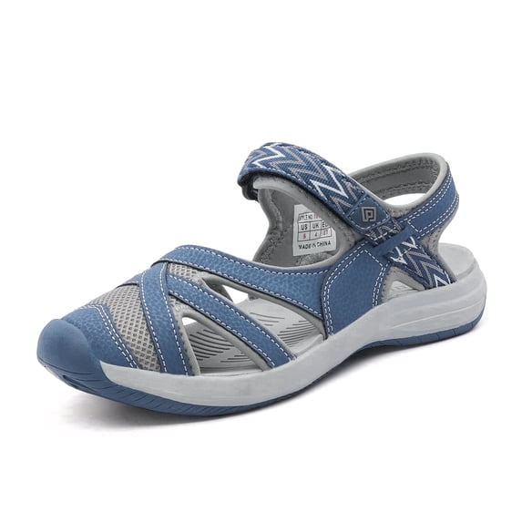 DREAM PAIRS Women's Sport Athletic Sandals Flexible Outdoor Walking Hiking Shoes DARK/BLUE 181103 size 10