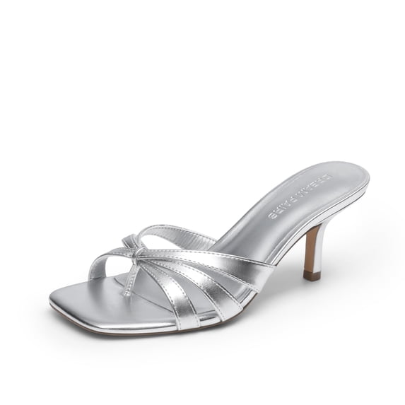 DREAM PAIRS Women's Strappy Kitten Heels 2.5 inch Stability Cute Flip Flops Thong Sandals with Cushioned Insoles for All-day Wear Prom Party Vacation