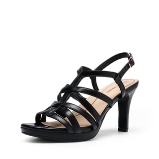 DREAM PAIRS Women's Strappy Stiletto High Heels Round Toe Ankle Strap Dress Shoes Platform Fisherman Heeled Sandals