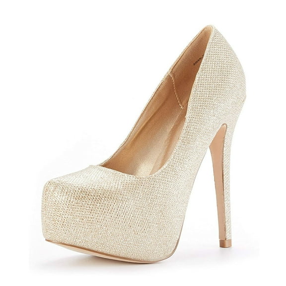 DREAM PAIRS Women's Swan-30 Platform High Heel Dress Pumps