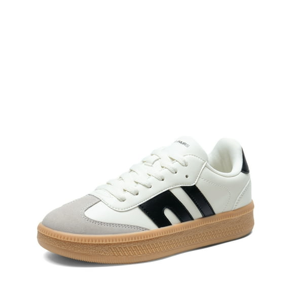 DREAM PAIRSI Women's Sneakers Flat Heel Low-Top Casual Shoes Comfortable Fashion Sneakers