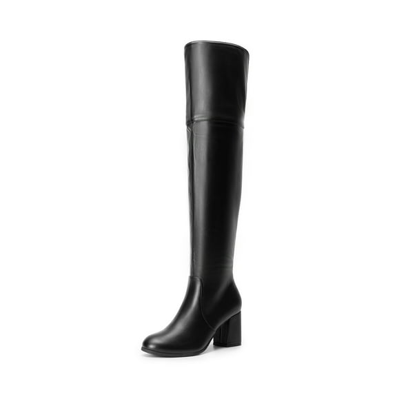DREAM PAIRS Women's Thigh High Block Heel Over The Knee Boots