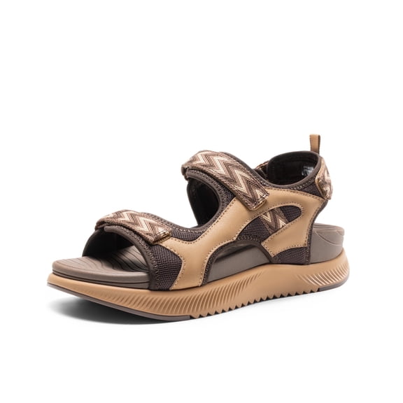 DREAM PAIRS Women's Walking Sandals Arch Support Orthopedic Recovery Hiking Sandals Thick Athletic Cushion Adjustable Strap for Plantar Fasciitis