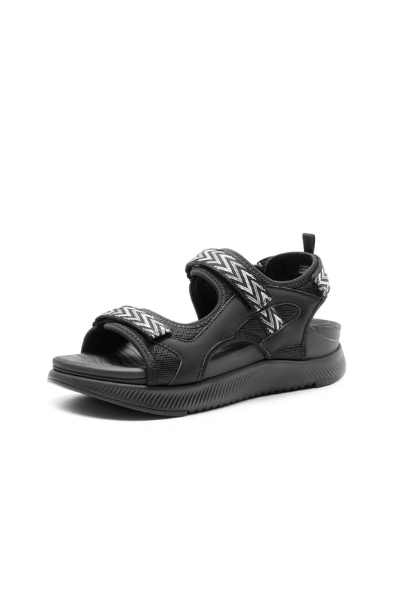 Women's Walking Sandals Arch Support Orthopedic Recovery Hiking Sandals Thick Athletic Cushion Adjustable Strap for Plantar Fasciitis