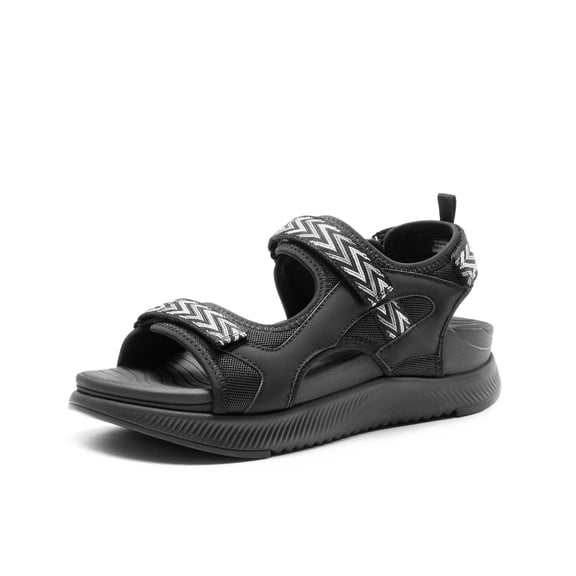 DREAM PAIRS Women's Walking Sandals Arch Support Orthopedic Recovery Hiking Sandals Thick Athletic Cushion Adjustable Strap for Plantar Fasciitis