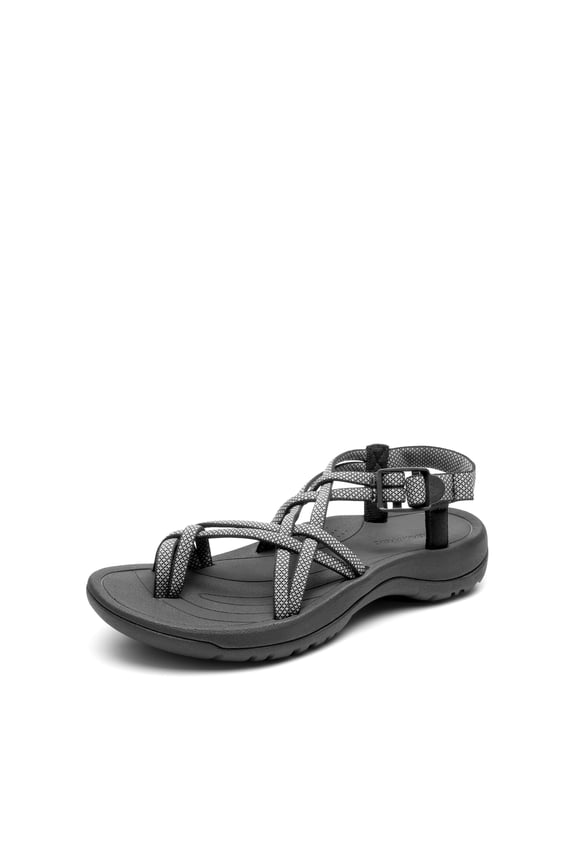 Women's Walking Sandals With Arch Support Elastic Strap Summer Sport Athletic Casual Hiking Outdoor Sandal