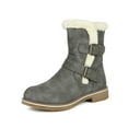 thumbnail image 1 of DREAM PAIRS Women's Warm Comfort Mid Calf Fashion Winter Snow Boots LEPORE GREY Size 9.5, 1 of 5