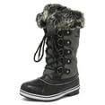 thumbnail image 1 of DREAM PAIRS Women's Waterproof Mid-Calf Winter Outdoor Snow Boots RIVER_1 GREY Size 9, 1 of 5