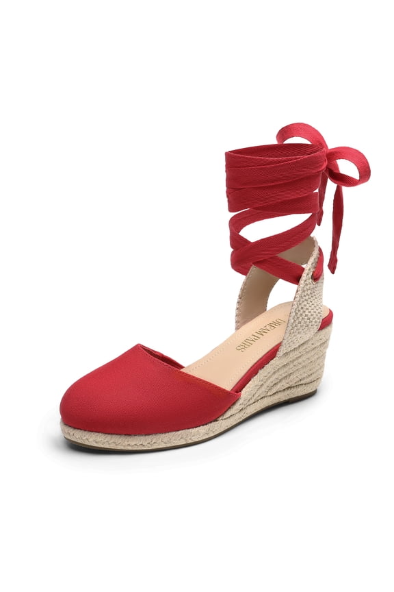 Women's Wedge Sandals Platform Close Toe Espadrilles Strappy Ladies 2.5 Inch Sandals Cute Fashion Comfy Beach Vocation Dressy Summer Shoes