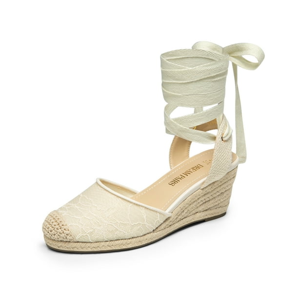 DREAM PAIRS Women's Wedge Sandals Platform Close Toe Espadrilles Strappy Ladies 2.5 Inch Sandals Cute Fashion Comfy Beach Vocation Dressy Summer Shoes