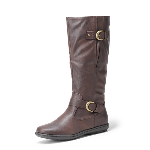 DREAM PAIRS Women's Wide Calf Knee High Boots, Fashion Faux Lined Winter Boots