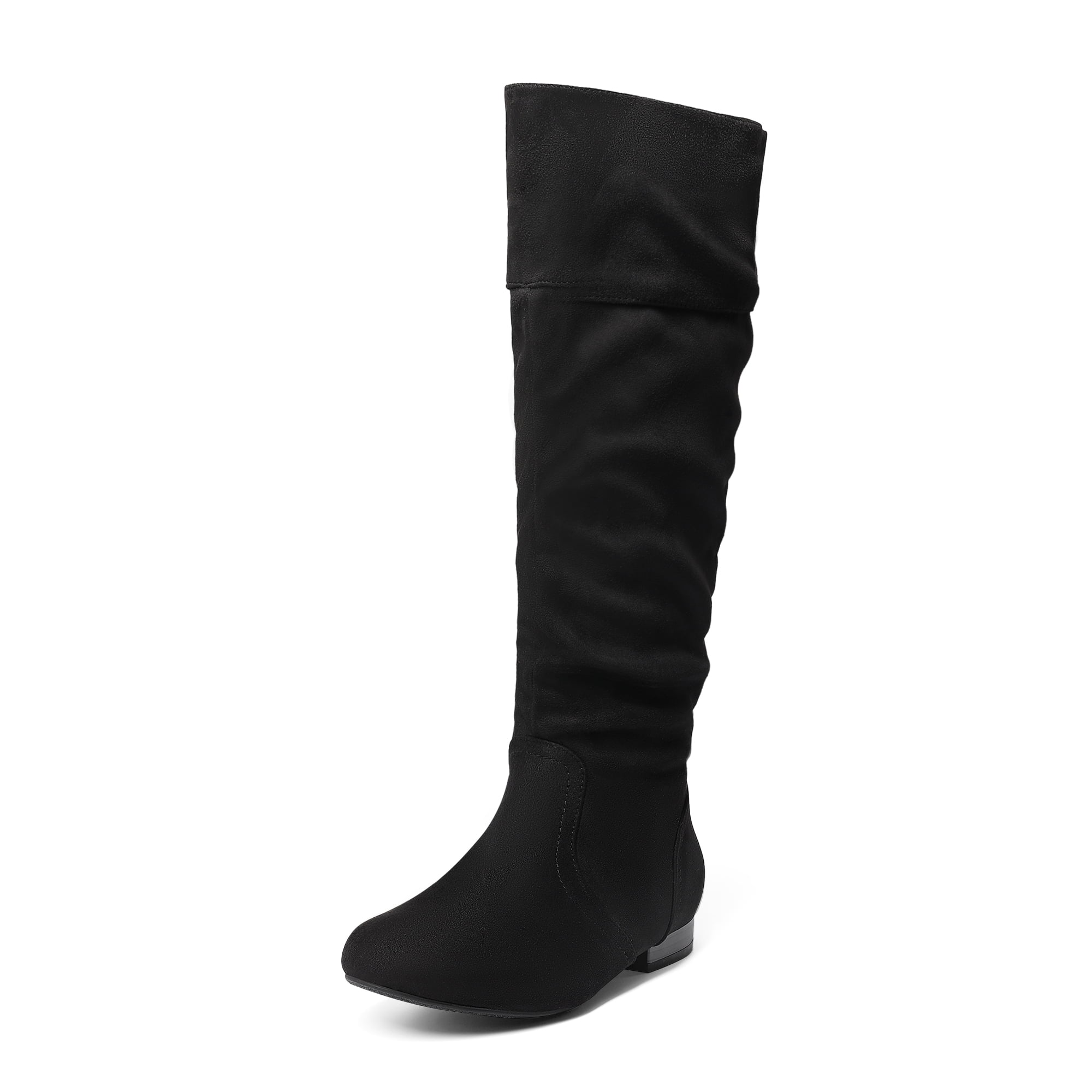 DREAM PAIRS Women's Wide Calf Knee High Pull On Fall Weather Winter