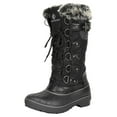 thumbnail image 1 of DREAM PAIRS Women's Winter Comfort DP Warm Faux Fur Lined Mid Calf Snow Boots DP-AVALANCHE BLACK Size 9, 1 of 6