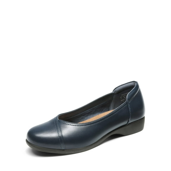 DREAM PAIRS Womens Arch Support Ballet Flats Round Toe Work Slip On Dress Shoes NAVY Size 8